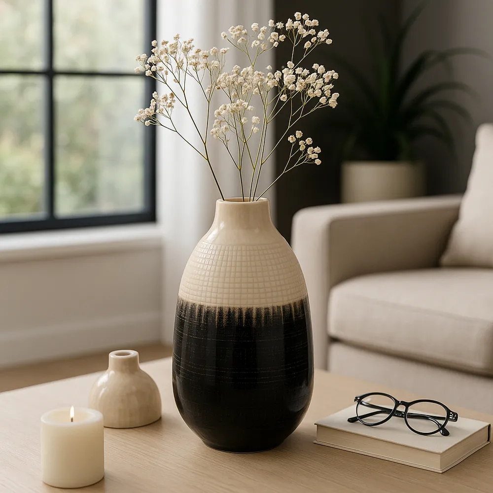 JANERUN IVORY VASE 12 (IN)