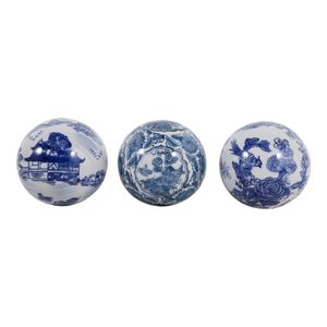 TRENTONSHAW SET OF 3 BLUE ORBS 5 (IN) 1