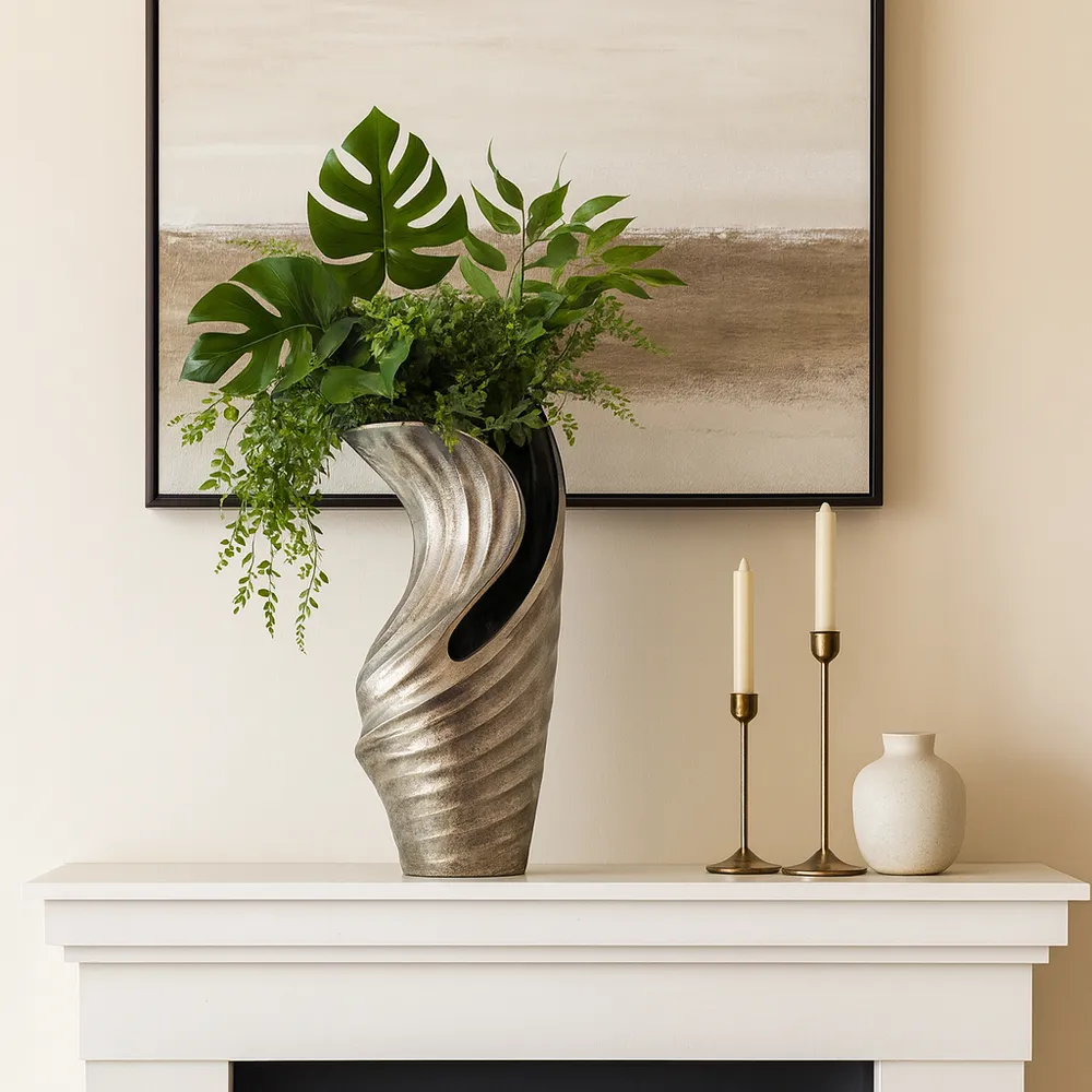 MILTONMOOR SILVER VASE 16 (IN)