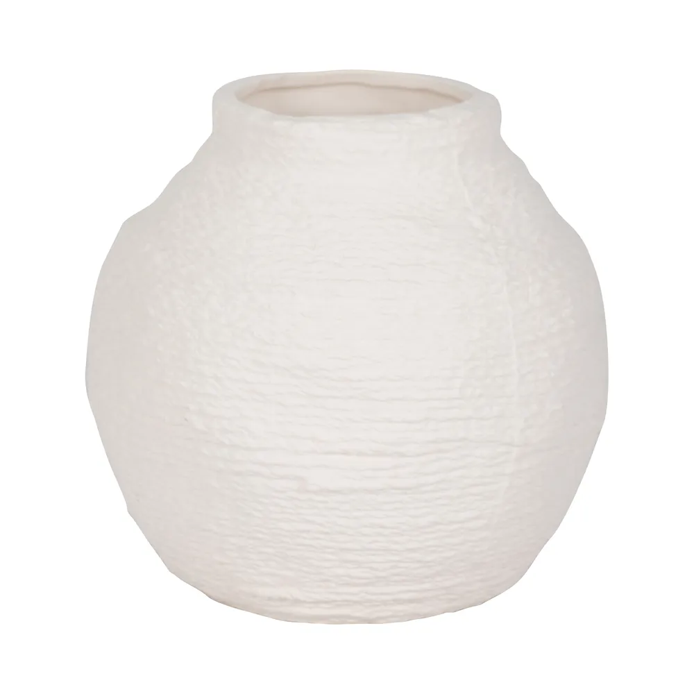 DENNINGHOLM WHITE VASE 7 (IN)