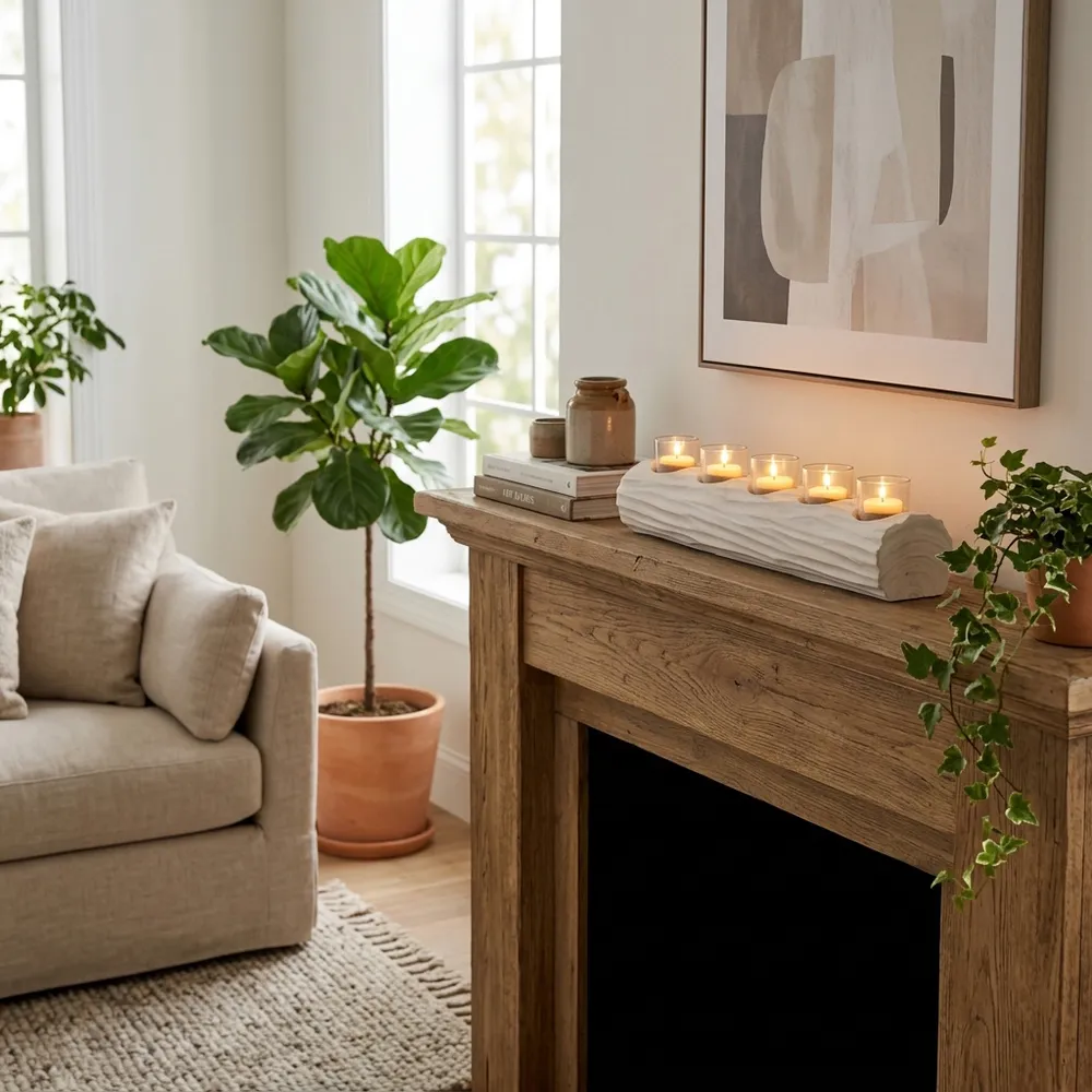 LUKEHAVEN WHITE TEALIGHT HOLDER 5 (IN)
