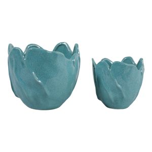 DRYDENRUN SET OF 2 BLUE PLANTER 7 (IN) 5