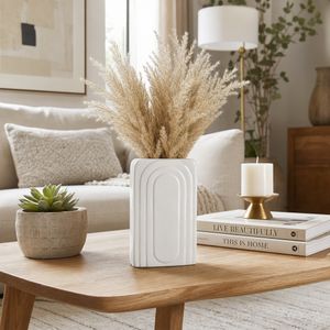 GRAYDONTON WHITE VASE 7 (IN) 2