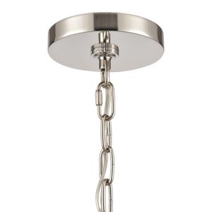 Abaca 20'' Wide 3-Light Chandelier - Polished Nickel 6