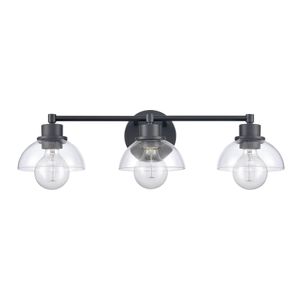 Julian 24'' Wide 3-Light Vanity Light - Matte Black 2