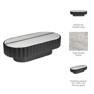 MILLERRUN BLACK COFFEE TABLE 16 (IN) 9