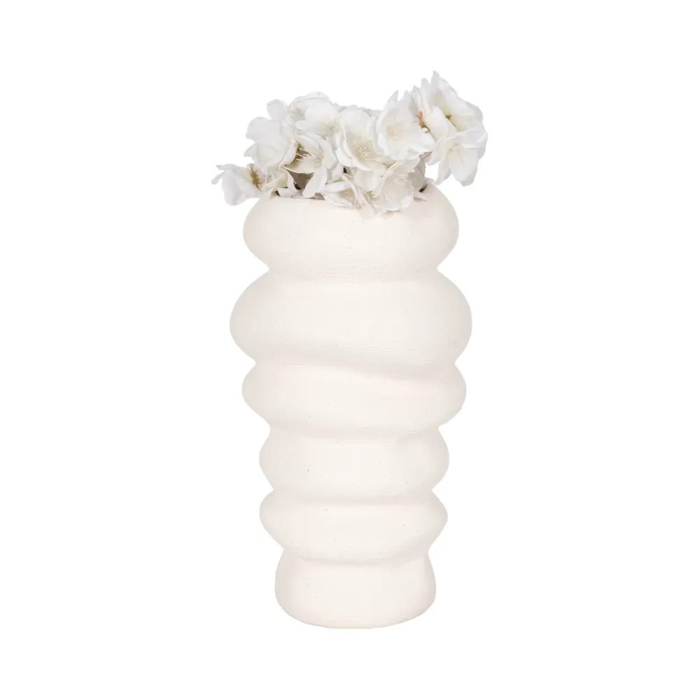 DUTTONMORE WHITE VASE 12 (IN)