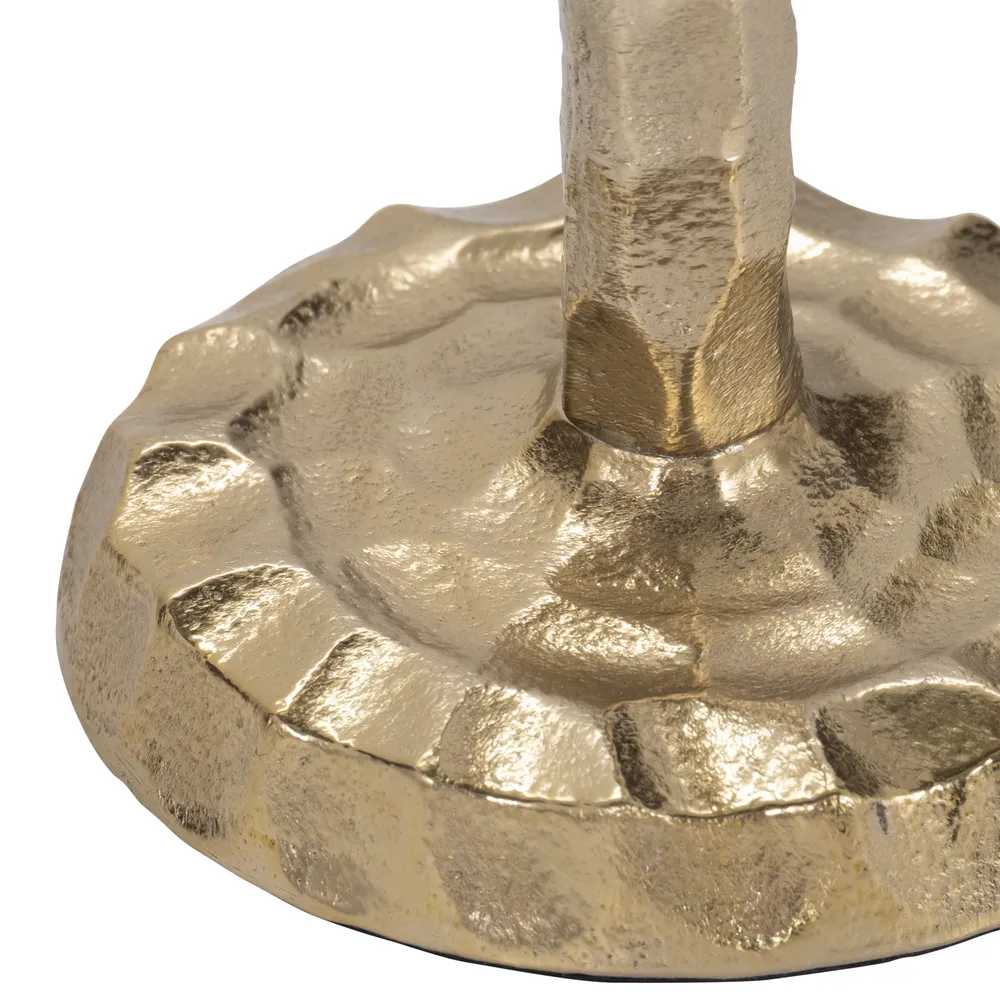 CALECREST GOLD CANDLE HOLDER 9 (IN)