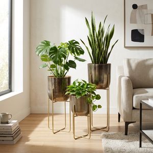 SKYECROSS SET OF 3 BRONZE PLANTER 27 (IN) 2