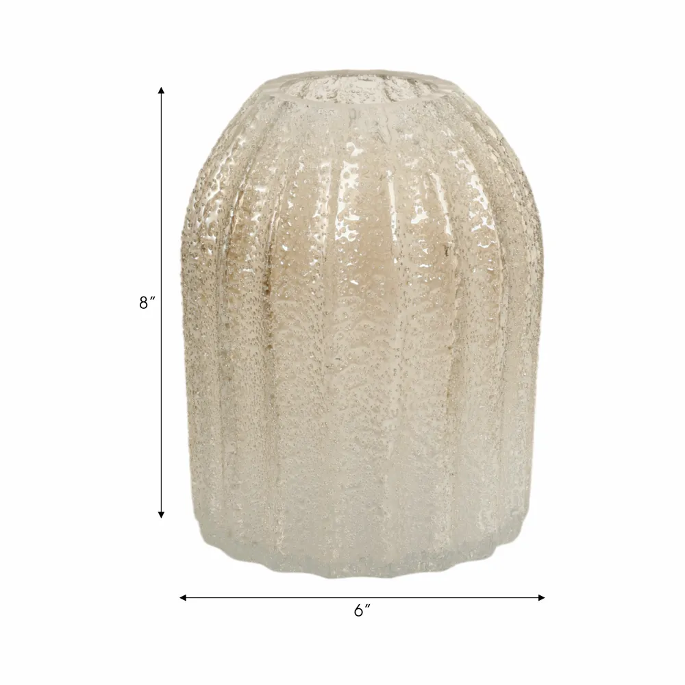 SYLVANMILL GOLD GLASS VASE 8 (IN)