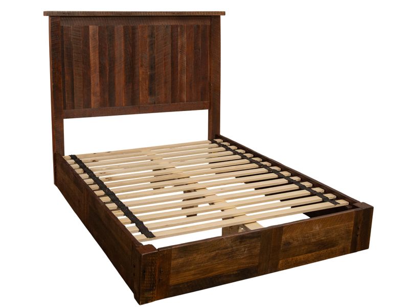 Barnwood Traditional Platform Bed - Queen 2
