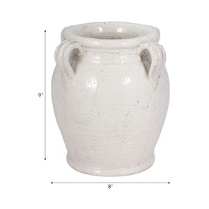 COHENWAY WHITE VASE 10 (IN) 9