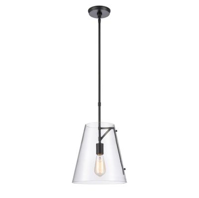 Trustle 11″ Wide 1-Light Mini Pendant - Matte Black