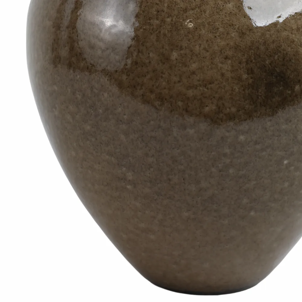BROGANFORD BROWN VASE 11 (IN)