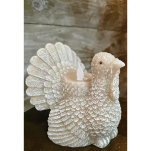 Turkey Shaped Moving Flame LED Candle 5.2x5x5in 3