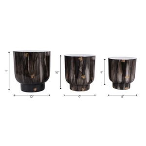 DALTONFORD SET OF 3 GRAY PLANTER 11 (IN) 9