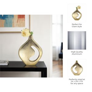 EDGARHAM GOLD VASE 17 (IN) 11