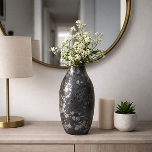 BURGESSLEY BLACK VASE 14 (IN) 12