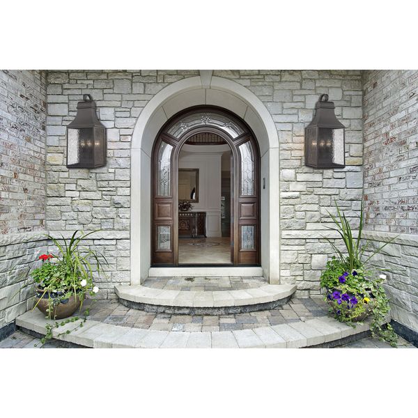 Forged Jefferson 27'' High 3-Light Outdoor Sconce - Charcoal