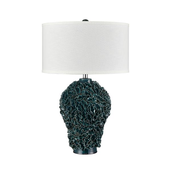Larkin 27.5'' High 1-Light Table Lamp - Green Glaze