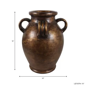 FARROWVIEW GOLD VASE 17 (IN) 9
