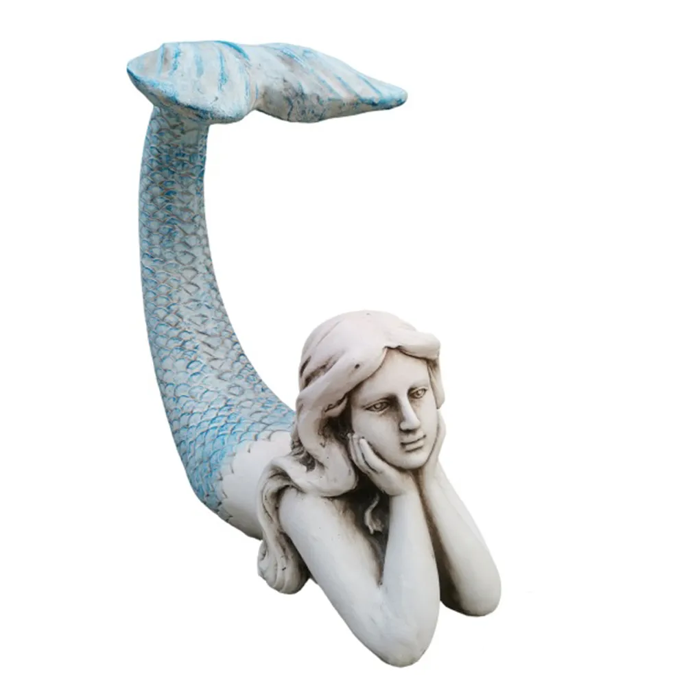 18-3/4" LIGHTBLUE MERMAID W/TAIL UP