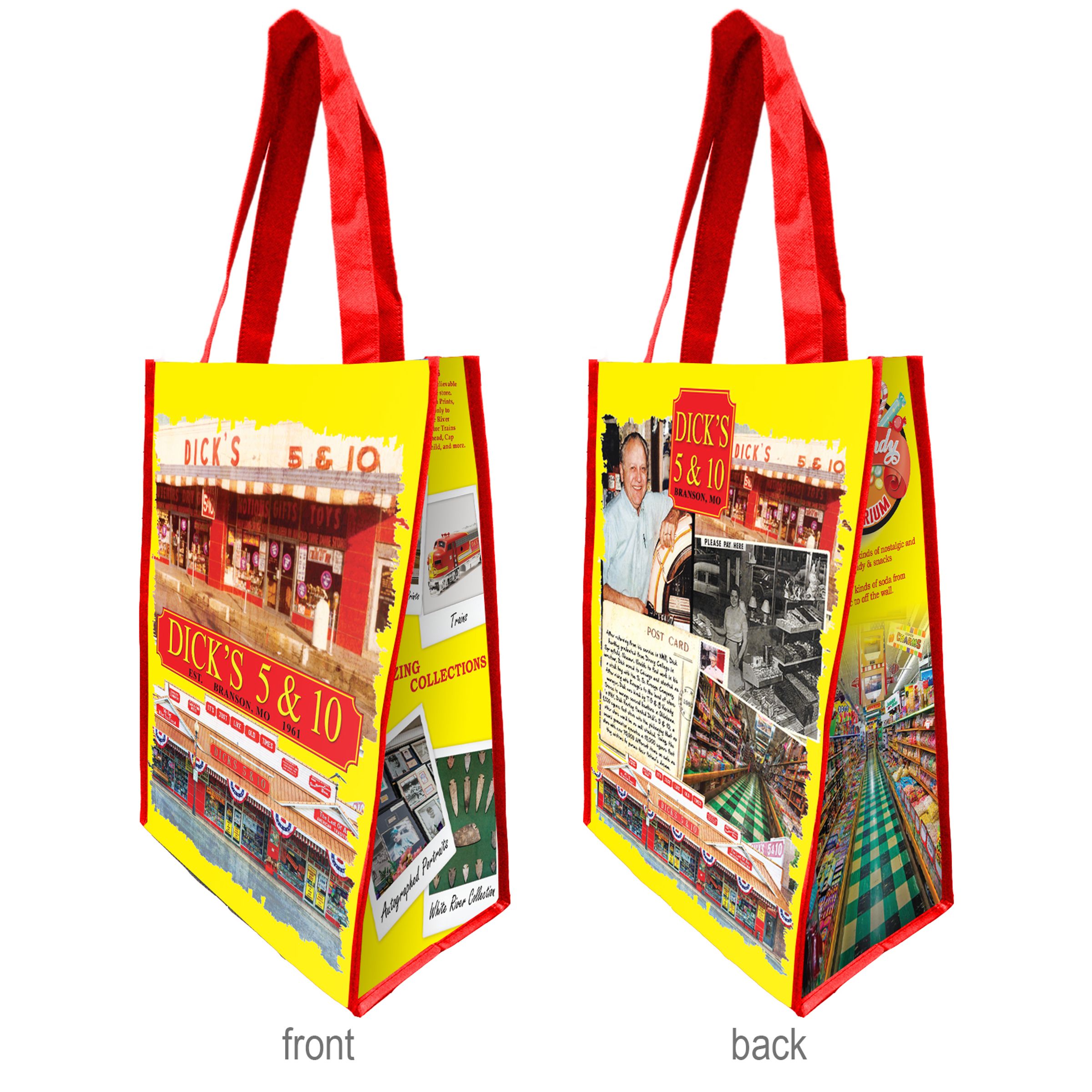 CUSTOM LAMINATED SMALL PROMO TOTE (60-90 DAY TURNAROUND)