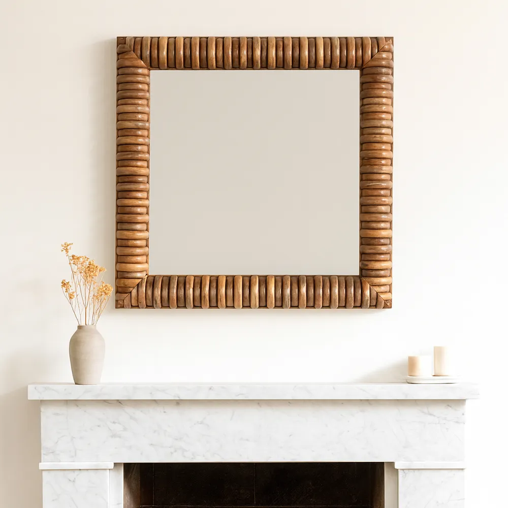 MIADALE BROWN MIRROR 40 (IN)