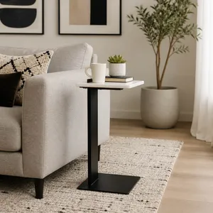 BLAIROAK WHITE TABLE 23 (IN) 10