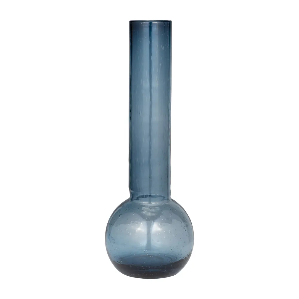 FIONACROSS BLUE GLASS VASE 19 (IN)