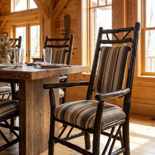 Hickory Twig Upholstered Back Arm Chair - 
Customer's Own Material