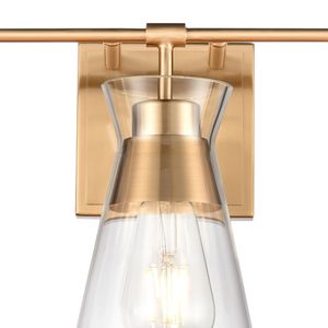 Brookville 22'' Wide 3-Light Vanity Light - Burnished Brass 4