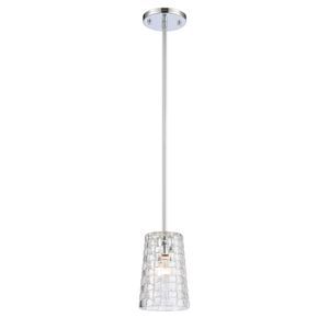Lightweave 5.5'' Wide 1-Light Mini Pendant - Polished Nickel 1