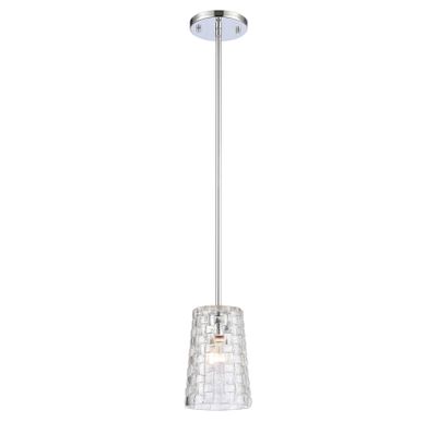 Lightweave 5.5″ Wide 1-Light Mini Pendant - Polished Nickel