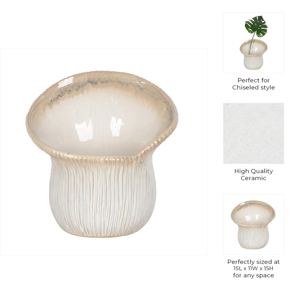 HALTONSHAW IVORY VASE 15 (IN)