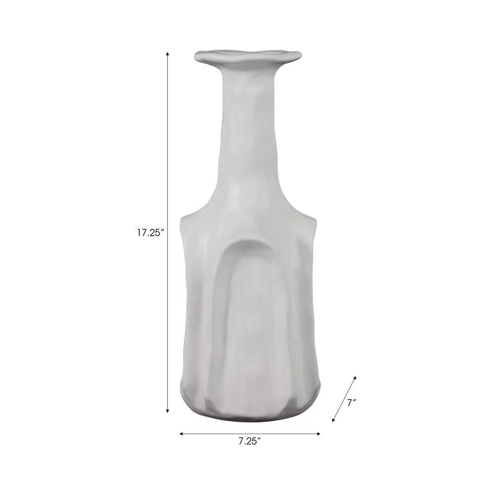 DAWSONWELL WHITE VASE 18 (IN)