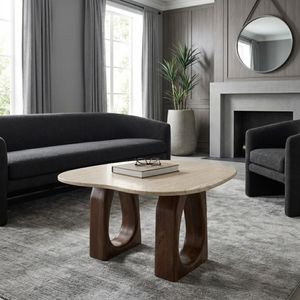 GRANTHAMVALE TAN COFFEE TABLE 16 (IN) 12