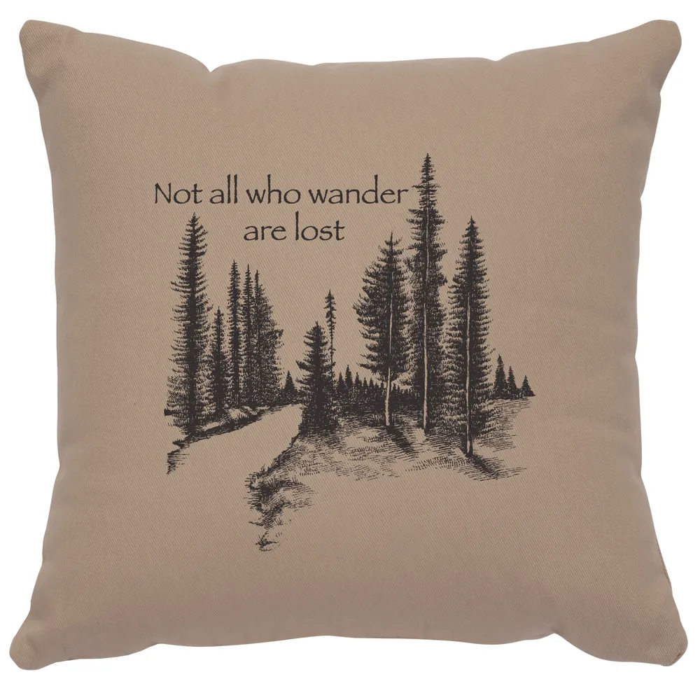 Image Pillow - Wander - Cotton Alabaster