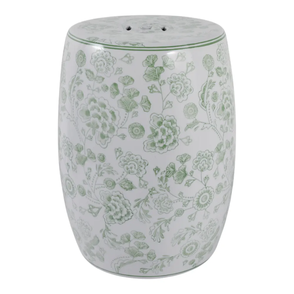 PEYTONWELL GREEN GARDEN STOOL 18 (IN)