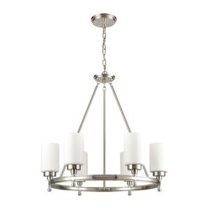 Dawson 25'' Wide 6-Light Chandelier - Satin Nickel 2