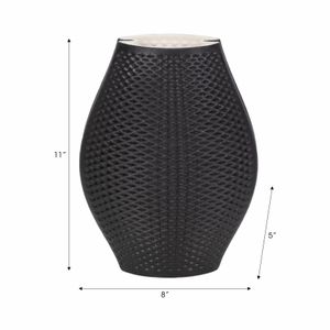 SKYLERSIDE BLACK VASE 11 (IN) 9