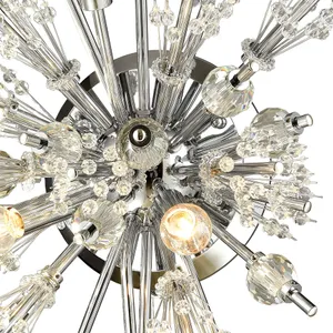 Starburst 26'' High 4-Light Sconce - Polished Chrome 3