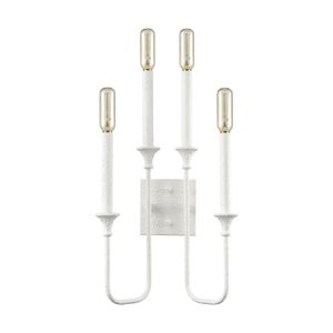 Edward 33'' High 4-Light Sconce - Matte White 2