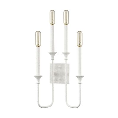 Edward 33″ High 4-Light Sconce - Matte White