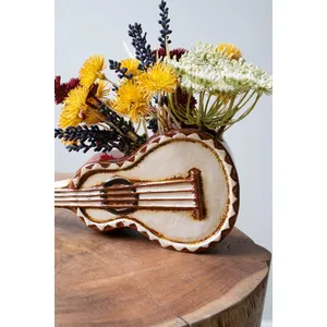 Ceramic Guitar Planter 3