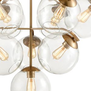Collective 36'' Wide 10-Light Chandelier - Satin Brass 4