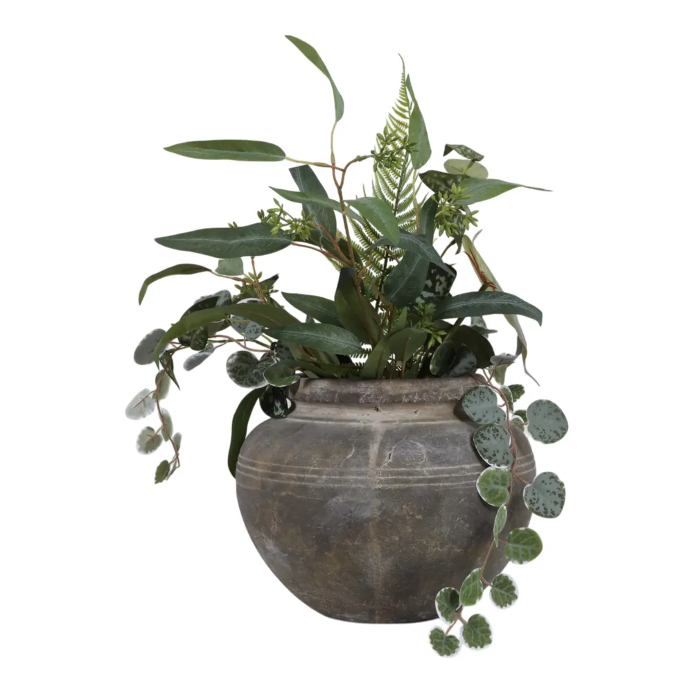CLOVERHAM BROWN VASE 9 (IN)