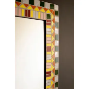Rectangle Mosaic Tile Framed Mirror 3