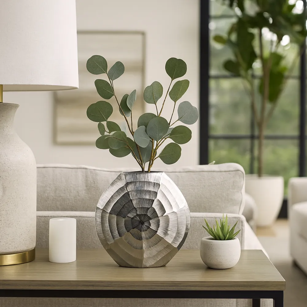 COLTONBEACH SILVER VASE 11 (IN)