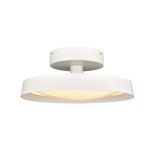 Nancy 13.75'' Wide LED Semi Flush Mount - Matte White 1